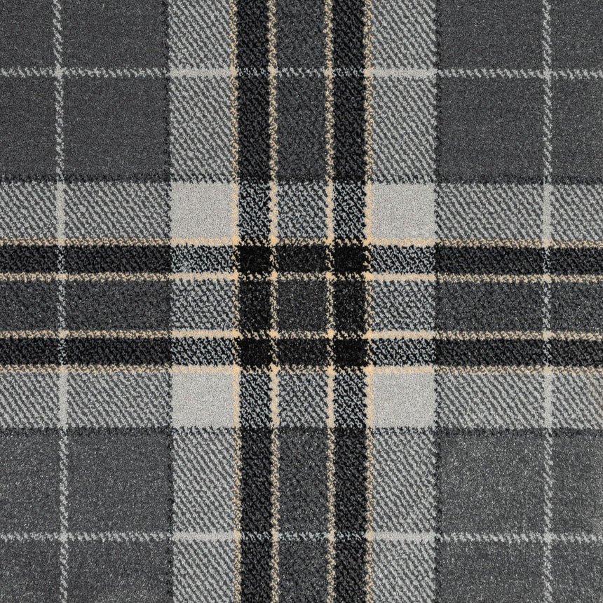 GLS Grey Midas Tartan Wilton Carpet